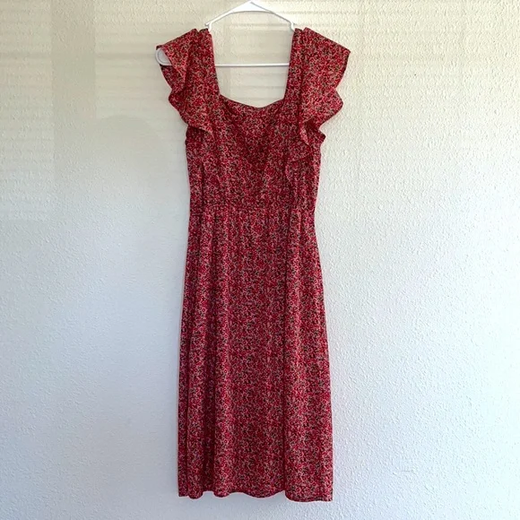 Pink floral dress. Brand: Monteau. - Picture 2 of 3